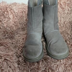 Gray Suede Women's Boots